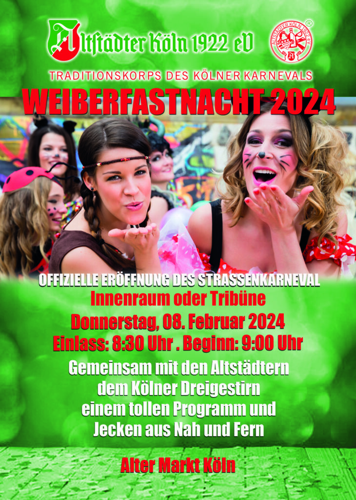 Weiberfastnacht 2024 Alter Markt