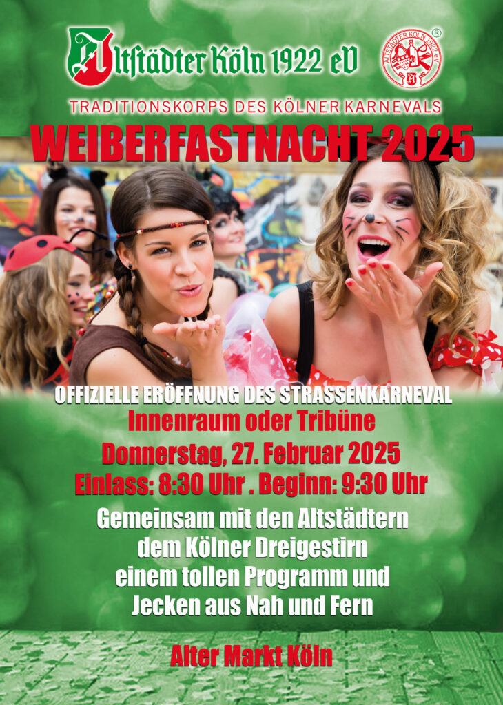 Weiberfastnacht 2025 Alter Markt