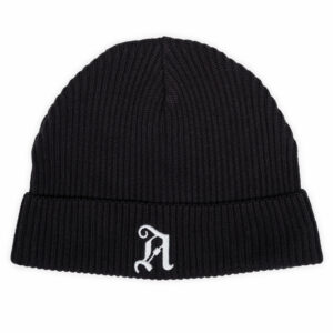 Beanie schwarz mit A Logo