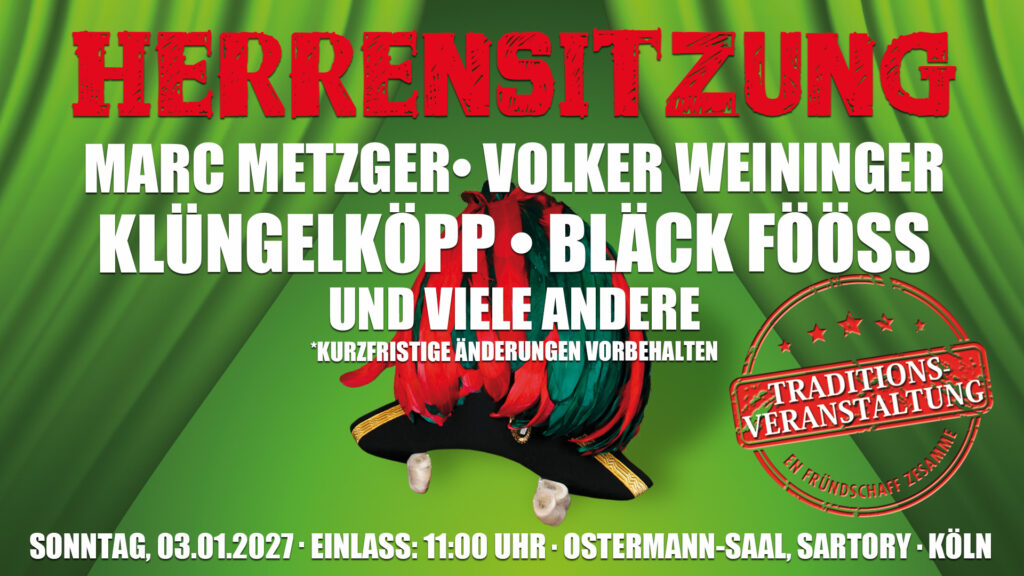 Altstädter Herrensitzung 2027 am 03.01.2027