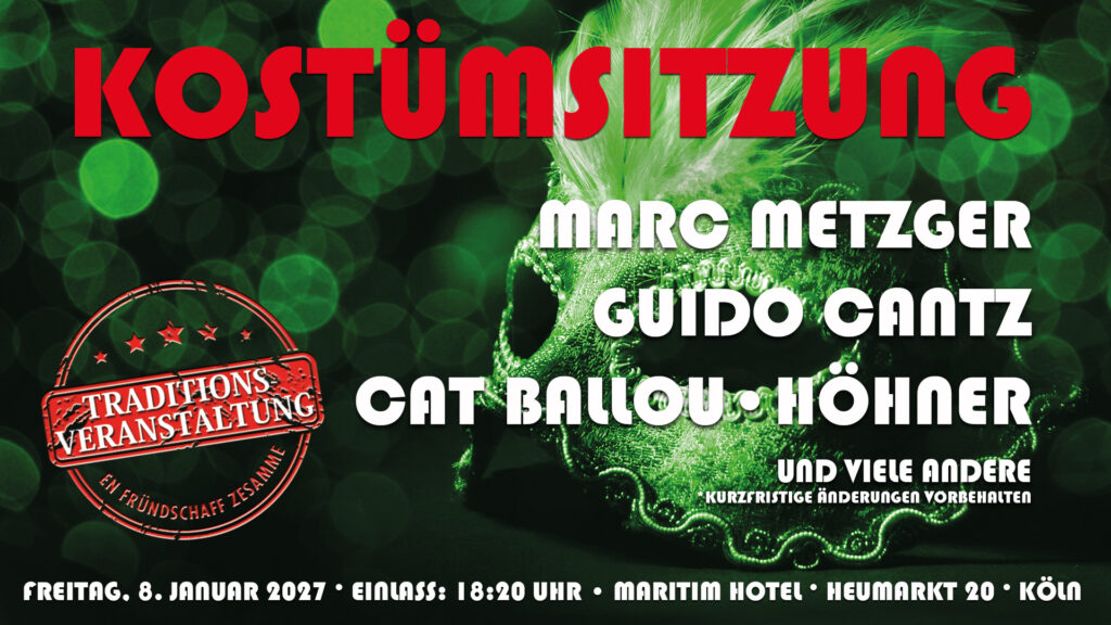 Altstädter Kostümsitzung 2027 am 08.01.2027